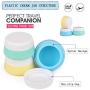 Empty Cream Jars 20ml 9PackTravel Accessories Containers Sets Leak-proof Silicone&PP for Toiletries Compact Travel Size Bottles with Hard Sealed Lid for Makeup Face Body Hand Cream Jar