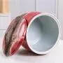 Ceramic Rice Bucket Kitchen Storage Bucket Grain Container Flour Bucket Storage Tank Ceramic Jar (Color : Red, Size : 32x32x33cm) Ceramic Rice Bucket Kitchen Storage Bucket Grain Container Flour Bucket Storage Tank Ceramic Jar (Color : Red, Size : 32x32x33cm)