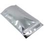 FERENLI 100Pcs Stand Up Clear Silver Zip Lock Resealable Aluminum Mylar Foil Plastic Packaging Bag Zipper Heat Sealable with Tear Notch Long Term Food Storage (3.9x5.9 inch)