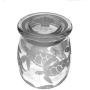 IncisoArt Hand Etched Vibe Storage Jar Sandblasted (Sand Carved) Glass Handmade USA Custom (Sea Turtles Waves, 27 Ounce (798ml))