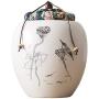 Cereal Containers Ceramic Storage Canister, Flour Tank Rice Cylinder Containers (color : A)
