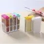 6 Pièces Rangement Épices Cuisine Boîtes de Conserve Transparents en PP pour Sel, Poivre, Cumin, etc.
