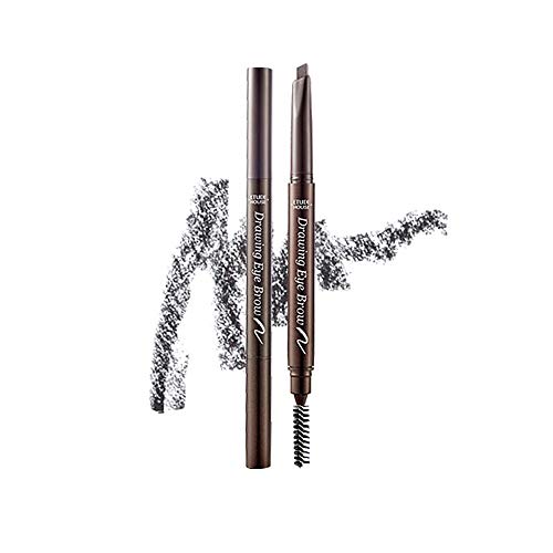 ETUDE HOUSE Drawing Eye Brow 0.25g #4 Dark Grey | Long Lasting Eyebrow Pencil | Soft Textured Natural Daily Look Eyebrow Makeup
