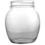Nakpunar 6 pcs, 12 oz Globe Jars with Gold Lids