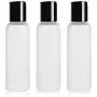 SHANY Frostet Plast PET Cosmo Kugelhahn Flaschen/Kappe – Tragbarer Flüssigkeitsbehälter in Reisegröße – BPA-frei – Set von 3, 2oz