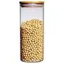 Bocal de Rangement Alimentaire Transparent avec Couvercle en Bambou et Bois (Pack de 2) – 950ml (Pack de 2) Bocal de Rangement Alimentaire Transparent avec Couvercle en Bambou et Bois (Pack de 2) – 950ml (Pack de 2)