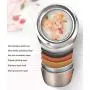 OnePine 600ml/20 oz Stainless Steel Vacuum Insulated Food Flask with Folding Spoon, Insulated Food Container Double Walled Hot and Cold Food Lunch Box OnePine 600ml/20 oz Stainless Steel Vacuum Insulated Food Flask with Folding Spoon, Insulated Food Container Double Walled Hot and Cold Food Lunch Box