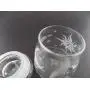 IncisoArt Hand Etched Vibe Storage Jar Sandblasted (Sand Carved) Glass Handmade USA Custom (4.5 Ounce (133ml), Sun Moon Shooting Stars Planets)