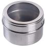 Cngstar Stainless Steel Magnetic Spice Rack Pot Herb Tin Jar Storage Holder Cook Stand Kitchen Accessories Tools