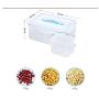Plastic Kitchen Square Food Storage Containers Canister Grain Storage Tanks Food Storage Jar Airtight Food Storage Containers-fengeshi
