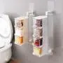 MUTANG Wandspülbare Gewürzbehälter, Drehbare Gewürzbox, Kreative Küchenaufbewahrung, Kunststoff Gewürzbehälter, Transparente Würze Box, Condiment Box (Farbe: 3-Schichten)