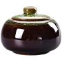 Cereal Containers Mini Ceramic Tea Cans, Household Kitchen Storage Moisture-proof Cans Containers (color : D)