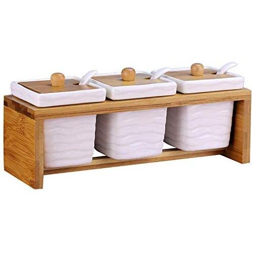 TNKML Ceramic Spice Storage Bottles Jars Kitchen Tools Set Japanese-Style Combination Packages Home Decoration Wedding Gift