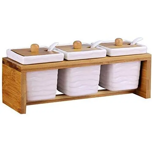 TNKML Ceramic Spice Storage Bottles Jars Kitchen Tools Set Japanese-Style Combination Packages Home Decoration Wedding Gift