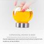 Portable Design Seasoning Bottle Home Kitchen, Stainless Steel Glass Transparent Seasoning Jar Glass Kitchen Storage Accessories Sealed Food/Spice/Pepper/Salt Storage Tank Kitchen Supplies