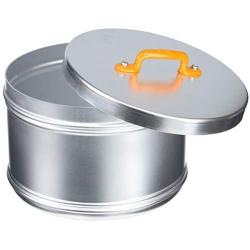 Italo Ottinetti Storage Canister with Painted Box Handle Orange 16 cm, one Size