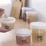 3 Pcs Clear Portable Plastic Food Storage Containers with Lids 3 Pcs Clear Portable Plastic Food Storage Containers with Lids