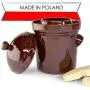 TSM Products Polish Fermenting Crock with Stone Weights, 5 L, Burnt Sienna TSM Products Polish Fermenting Crock with Stone Weights, 5 L, Burnt Sienna
