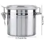 Contenant à Café Fosa, Bocal à Vide en Acier Inoxydable pour Stockage Alimentaire, Rangement de Cuisine, Pots, Thé, Biscuits, Bonbons (1100ml) Contenant à Café Fosa, Bocal à Vide en Acier Inoxydable pour Stockage Alimentaire, Rangement de Cuisine, Pots, Thé, Biscuits, Bonbons (1100ml)