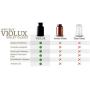 VIOLUX 400ml Ultraviolet Miron UV Glass Airtight Jar and Stash Container, Smell Proof for Herbs and Food