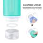 Travel Bottles Set,Yolaist 3oz Squeeze Silicon Bottle Set,Leak-proof Travel Size Tubes,TSA Approved Portable Toiletries Containers For Shampoo Conditioner Lotion Soap Liquids (4 Pack)