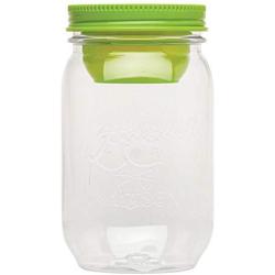 Mason Jar Divider Cup for Salads, Dips, and Snacks Leaf Green / Wide Mouth