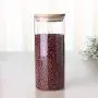 Multipurpose Bamboo Lid Glass Airtight Canister Storage Bottles Jars Grains Tea Leaf Coffee Beans Candy Food Jar,650Ml Multipurpose Bamboo Lid Glass Airtight Canister Storage Bottles Jars Grains Tea Leaf Coffee Beans Candy Food Jar,650Ml