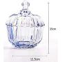 FUYU Pumpkin Glass Candy Jar Snack Box Glass Storage Jar with Lid