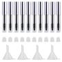 10Pcs 4ml Empty Mascara Tube and Wand, DIY Mascara Container with Cap,eyelash Tubes Vials Bottle with Rubber Inserts and Funnels Kit for Castor Oil