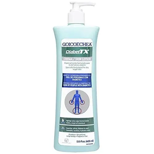 GOICOECHEA Diabet TX Körperlotion mit Feuchtigkeitspflege (Enthält Sojaöl, Peroxid-Maisöl) für Diabetes, 13.5 oz
