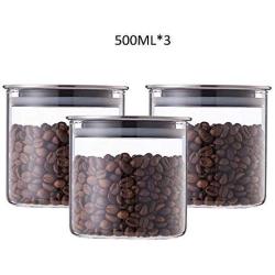 Glass Sealed Jars, Kitchen Household Grain Containers, Storage Spices/Oatmeal/Beans/Coffee Beans