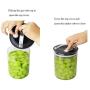 YTF-Glass kimchi jar, transparent storage tank with lid, dried honey fruit noodle jar