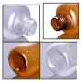 2PK (300ml/10oz) Brown Large Capacity Empty Plastic Bottle with Flip Lid Refillable Portable Makeup Holder Jars Pot Squeezing Bottle Travel Storage Sub Bottling for Lotion Liquids Emulsion Shampoo