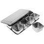 SM SunniMix Condiment Jars Seasoning Storage Box Set for Storing Sugar, Salt, Spices - 8 Grid