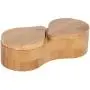 Contenant Double Rond en Bambou Lilys Home, Récipient de Conservation des Épices, Boîte en Bois pour Sel et Poivre Contenant Double Rond en Bambou Lilys Home, Récipient de Conservation des Épices, Boîte en Bois pour Sel et Poivre