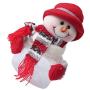 Christmas Candy Jar Christmas Theme Candy Box Candy Jar Storage Bottle Santa Bag Sweet Candy Gifts Box with Doll Decor - Snowman