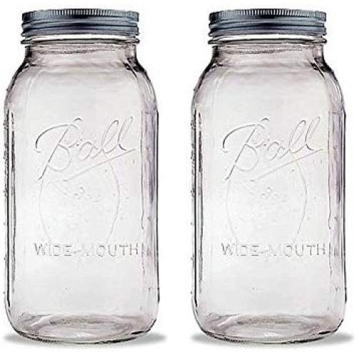 Ball 2 Quart Wide Mouth Canning Jar, Pack of 2