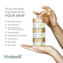 Vitalinchi Facial Anti-Aging Moisturizer Cream – Facial Moisturizer with Vitamin A and Natural Cacay Oil, Squalene and Bio Retinol – Hydrating Face Cream for Women and Men – Prevents Spots, Aging and Dryness