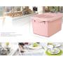 Plastic Kitchen Square Food Storage Containers Canister Grain Storage Tanks Food Storage Jar Airtight Food Storage Containers-maka