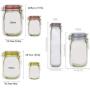 10pcs/lot Reusable Mason Jar Bottles Bags Nuts Candy Cookies Bag Fresh Food Storage Bag Snacks Zipper Sealed Kitchen Organizer,10 pieces