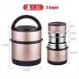 ZL-CHUFANG Lunch Box Vacuum Insulated Flask for Hot Food, Stainless Steel Soup Thermos porridge Food Jar with Handle, Food Storage Carrier Container Bento Box enjoy a hot lunch on the go.