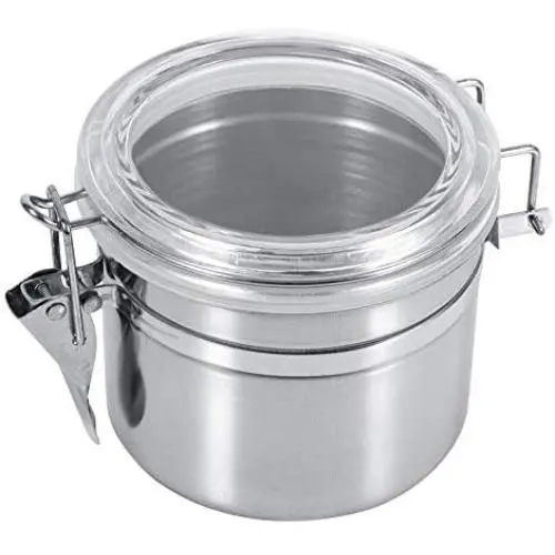 Wandisy Stainless Steel Kitchen Food Storage Container,Tea Jars Coffee Pots Sugar Containers Tins Kitchen Storage Canisters(S) Wandisy Stainless Steel Kitchen Food Storage Container,Tea Jars Coffee Pots Sugar Containers Tins Kitchen Storage Canisters(S)