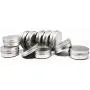Lot de 10 Pots Ronds en Aluminium de 60 ml, Récipients avec Bouchon à Vis, Idéal pour Épices, Bonbons, Thé ou Cadeaux Lot de 10 Pots Ronds en Aluminium de 60 ml, Récipients avec Bouchon à Vis, Idéal pour Épices, Bonbons, Thé ou Cadeaux