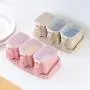 Küchengewürz Box Kunststoff Gewürzbehälter Set Haushaltsgewürz MSG Lagerbox Salzbehälter Gewürzboxen, PINK3