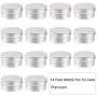 BENECREAT 12 Pack 2.7 OZ Tin Cans Screw Top Round Aluminum Cans Screw Lid Containers - Great for Store Spices, Candies, Tea or Gift Giving (Platinum) BENECREAT 12 Pack 2.7 OZ Tin Cans Screw Top Round Aluminum Cans Screw Lid Containers - Great for Store Spices, Candies, Tea or Gift Giving (Platinum)