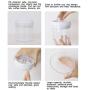 PPLK Transparent Plastic Sealed Cans Milk Powder Cans Bottles Food Cans Grain Storage Boxes Storage Tanks,White,M