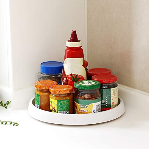 Anntool Turntable Spice Jars Rack Kitchen Cabinet Organizer Revolving Storage Tray For Kitchen Bathroom 10 Inches