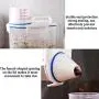 Boîte de Rangement en Plastique 2pcs pour Céréales/Riz avec Tasse Mesurante (Capacité de 1,5L x 2)
