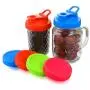 Lot de 6 couvercles larges pour bocaux Mason, compatibles Ball, Kerr et autres, incluant 2 couvercles rabattables anti-fuite et 4 couvercles hermétiques. Lot de 6 couvercles larges pour bocaux Mason, compatibles Ball, Kerr et autres, incluant 2 couvercles rabattables anti-fuite et 4 couvercles hermétiques.
