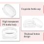 3 Gram Jar 25pcs Clear Cosmetic Sample Empty Container, Plastic Small Tiny Jar, for Make Up, Eye Shadow, Nails, Powder, Paint, Jewelry